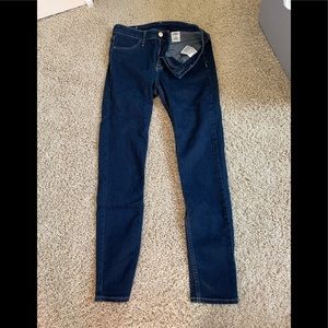 H&M straight cut jeans dark wash